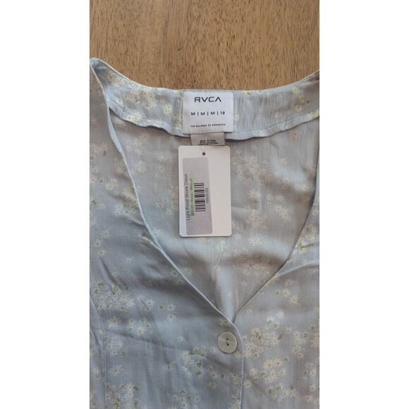 RVCA Women's M 90s Ditsy Country Button Down Flora New NWT Mini Fit Flare - Picture 7 of 9